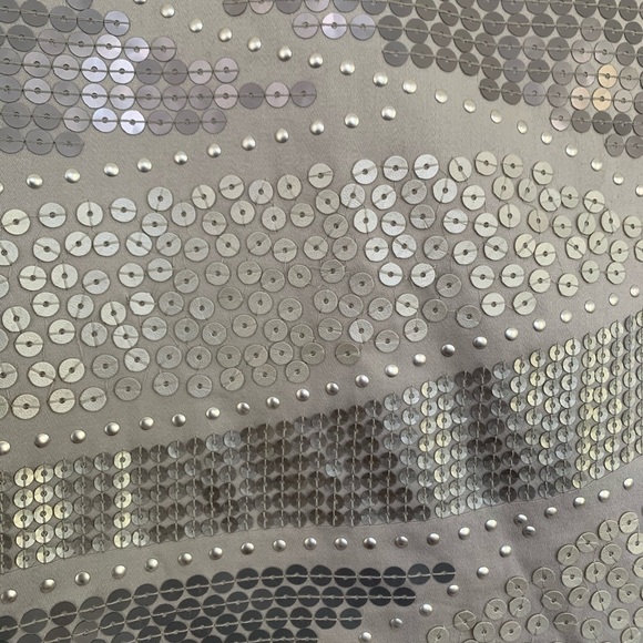 WHITE HOUSE BLACK MARKET Gray Sequin Skirt - Picture 4 of 6